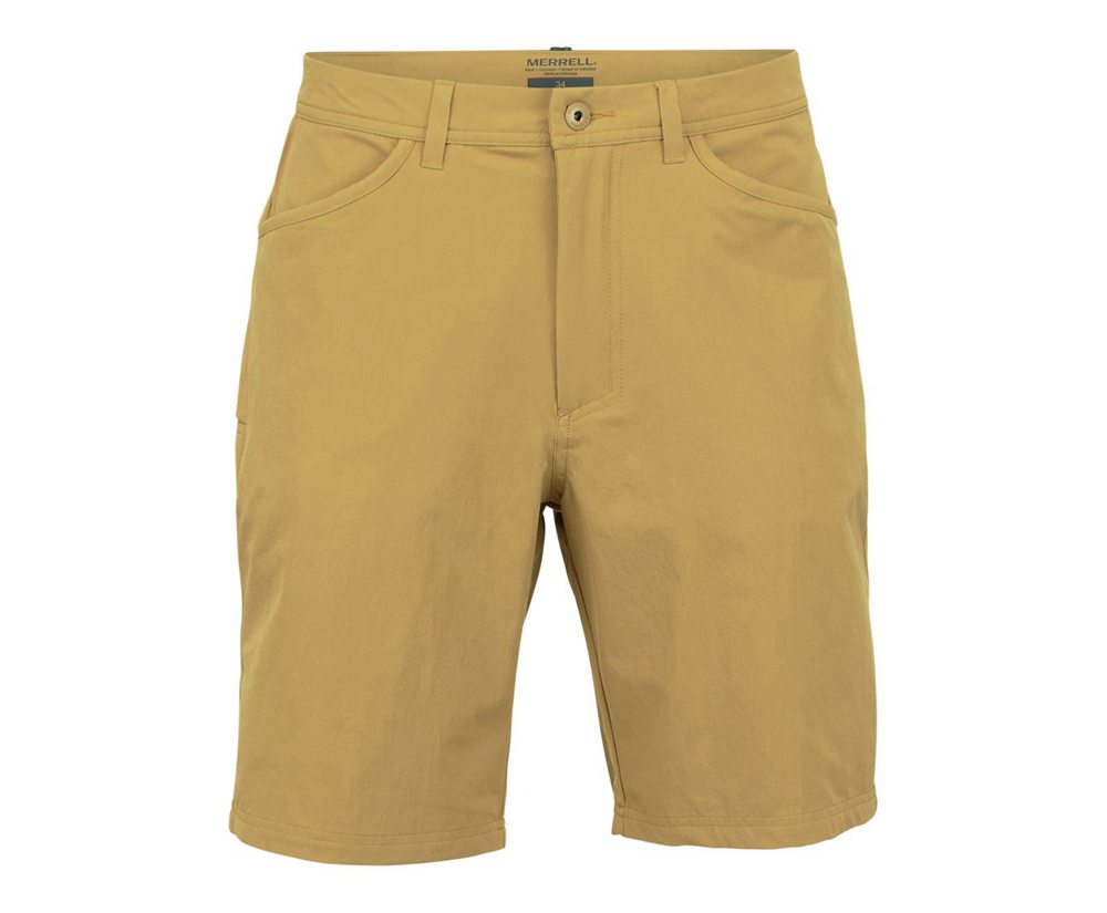 Merrell Shorts Yellow - Capture - Mens 84TPXKSMN